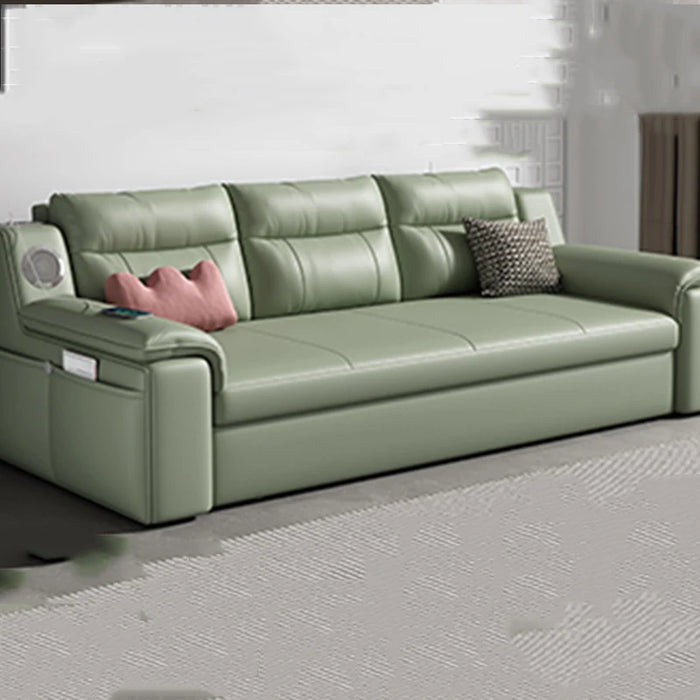 Folding Modern Fancy Sofa Simple High Back Floor Leather Lazzy Sofa Recliner Foldable European Salon Meuble Apartment Furniture