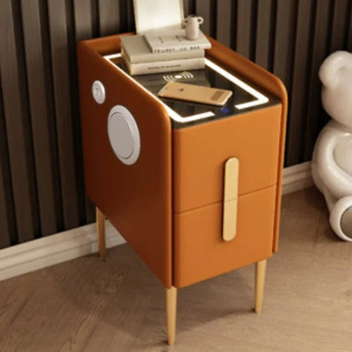 Narrow Smart Nightstands Modern Living Room Smart Small Bedside Table Wireless Charging Balcony Library Muebles Hotel Furnitur