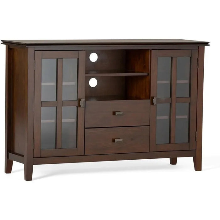 Living Room Entertainment Center Furniture for Modern Tv Table 53 Inch Wide Contemporary Storage Shelves and Cabinets Stand Home