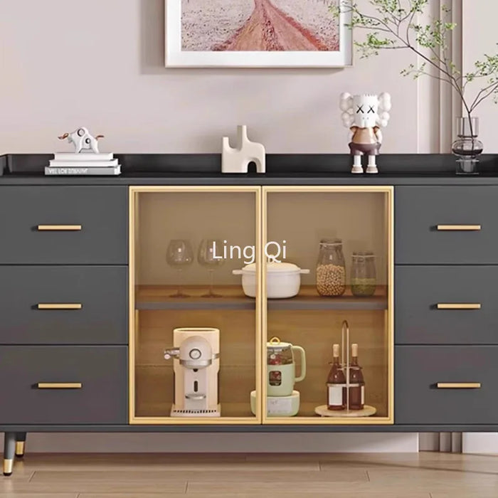 Multifunctional Large Side Cabinet Showcase Luxury Nordic Modern Cabinet Display Space Saving Muebles De Cocina Home Furniture