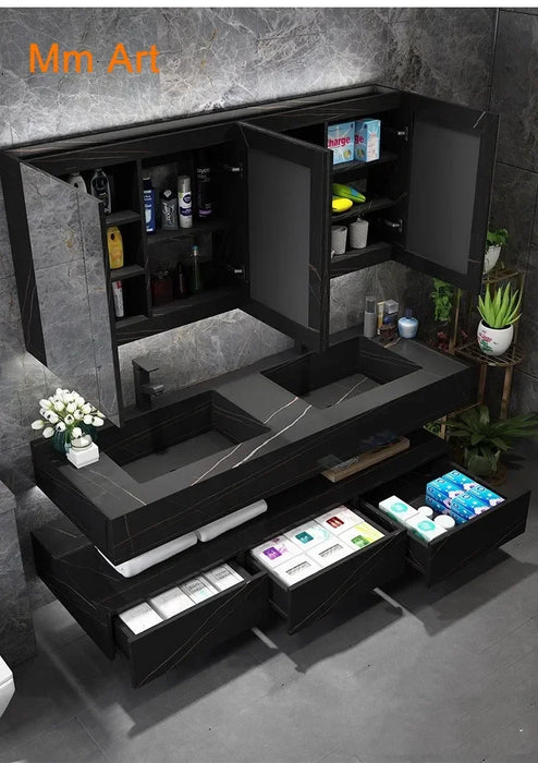 Luxury Bathroom Cabinet Storage Mirror Bathroom Vanity