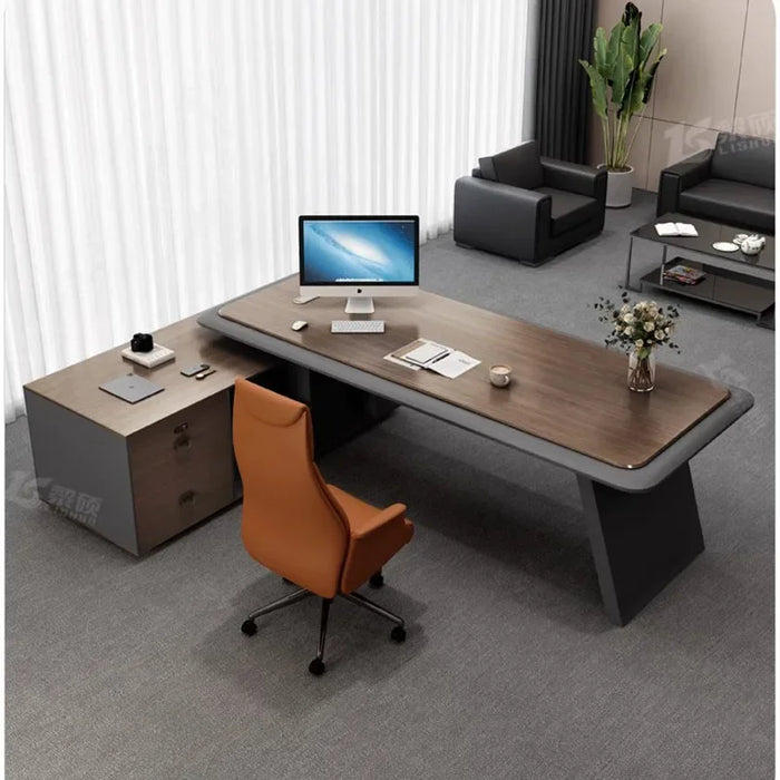 Study Office Desk Organizer L Shaped Executive Vanity Reception Desks Corner Nail Adjustable Mesa De Escritorio Office Furniture