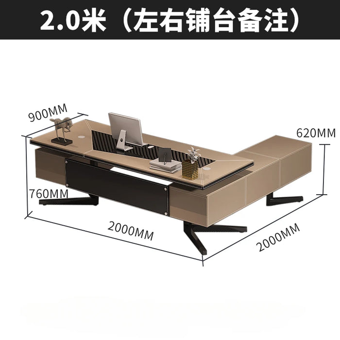 Meeting Luxury Office Desks Reception Desktop Conference Executive Workbench Modern Console Scrivania Con Cassetti Furniture