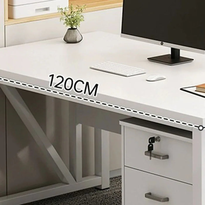 Executive Setup Office Desk Reception European Dark Storage Computer Desks Student Study Escritorios De Ordenador Furnitures