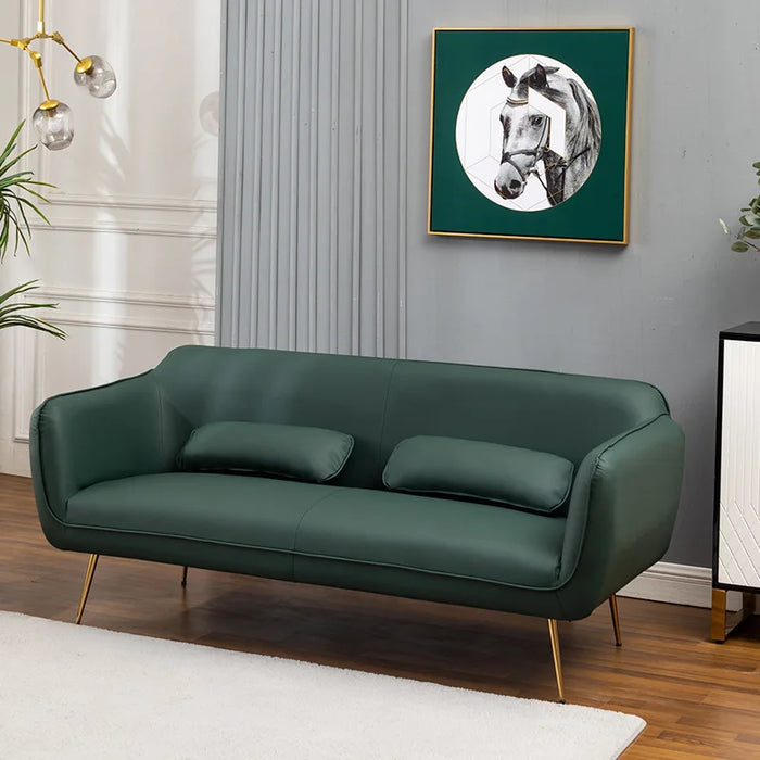 Nordic Luxury Simple Living Room Sofas PU Leather Single Loveseat Modern Sofa Recliner Sofy Do Salonu Home Furniture WK50SF