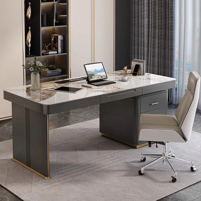 Luxury Executive Office Desk Corner Organizer Computer Italian Meeting Office Desk Studio Mesa Escritorio Office Furniture