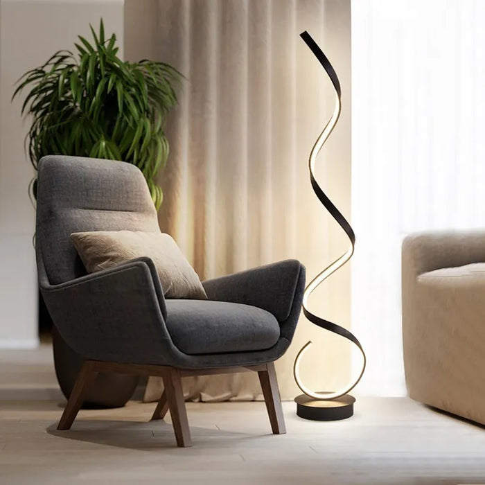 Modern LED Strip Floor Lamp For Bedroom Bedside  Living Room Sofa Ambiance Vertical Table Lamp Study Reading Lights Fixtures