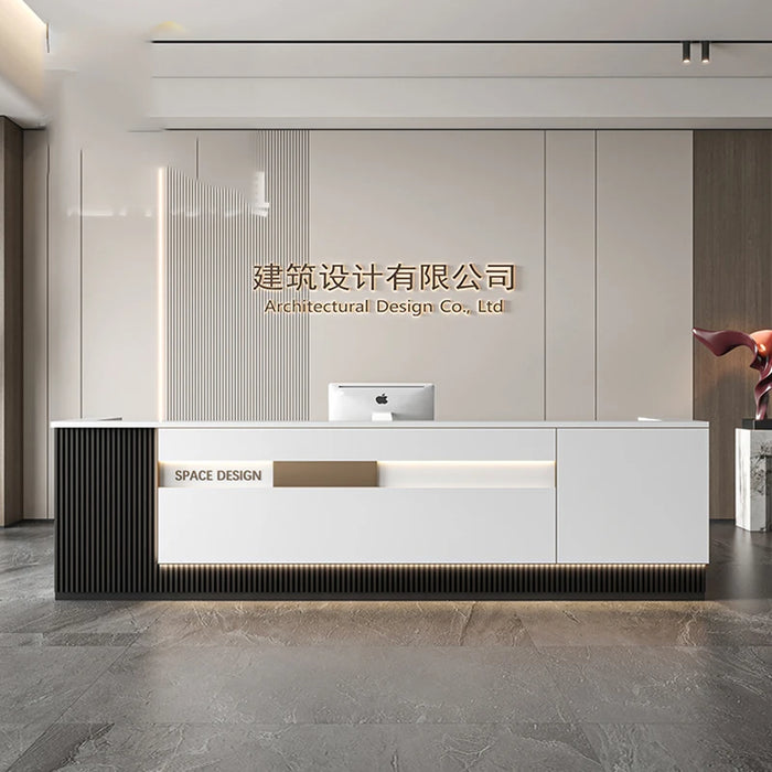 Modern Reception Desk Mobile Hotel Spa Clinic Supermarket Waiting Reception Desk Laudry Mostrador Recepcion Office Furniture