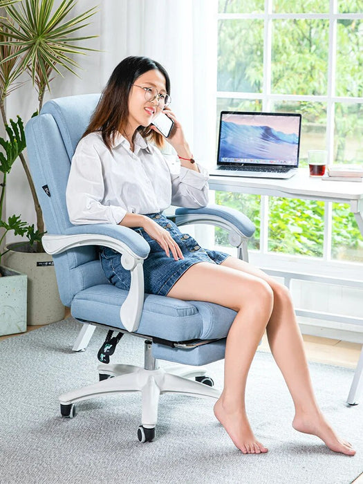 Bedroom Living Room Chair Modern Leather Design Ergonomic Lounges Floor Chair Mobile Lazy Vanity Sillas De Oficina Furniture