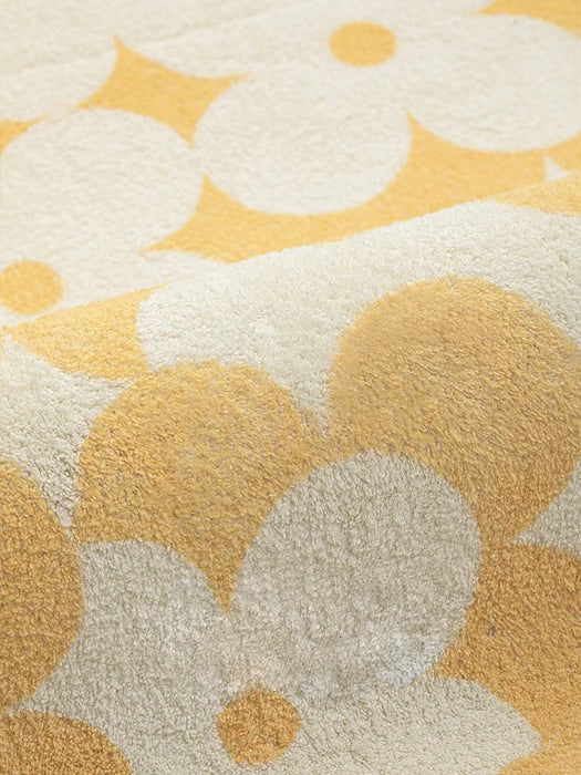 Fun Cute Flower Carpet Minimalist Children's Room Decoration Rug Comfortable Soft Bedroom Rugs Living Room Sofa Side Carpets 양탄자