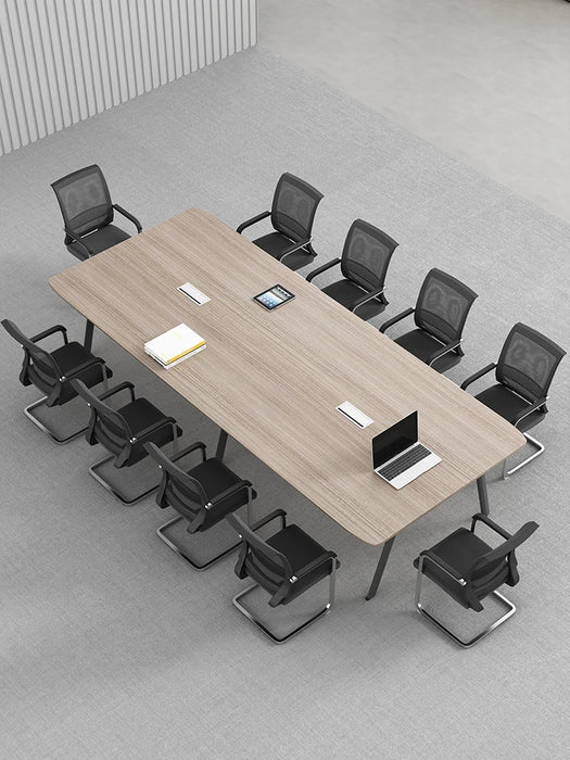 Conference table, long table, rectangular office table and chair combination, simple modern simple workbench, small negotiation