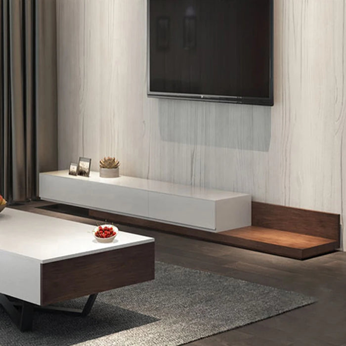 Modern Cabinet tv stand salon center living room furniture mobile Wood White TV Stand Wooden Media Console Drawers Soild Wood