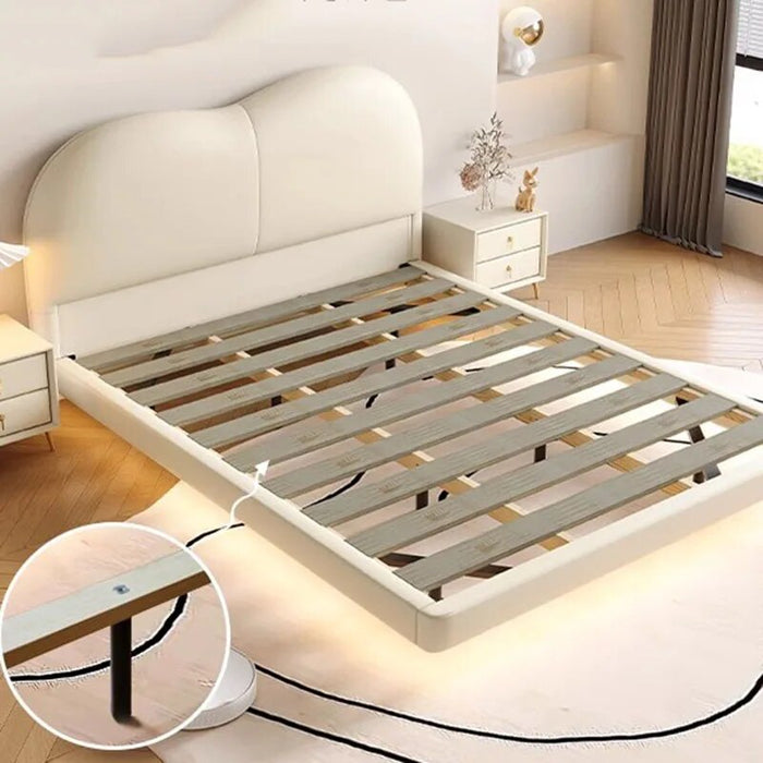 Yellow Glamorous Double Bed Velvet Kawaii Floating Modern Smart Twin Bed Frame Full Size Sleeping Litera Luxury Bedroom Set