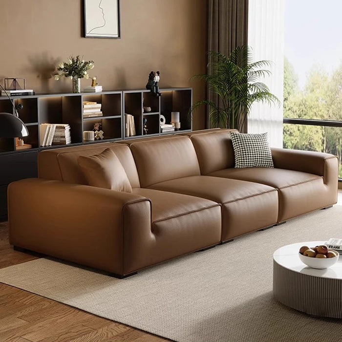 Brown Europe Relax Sofa Lazy Bean Bag High Back Large Sofa Wood Modern Luxury Muebles Para Salas Modernos Home Furniture
