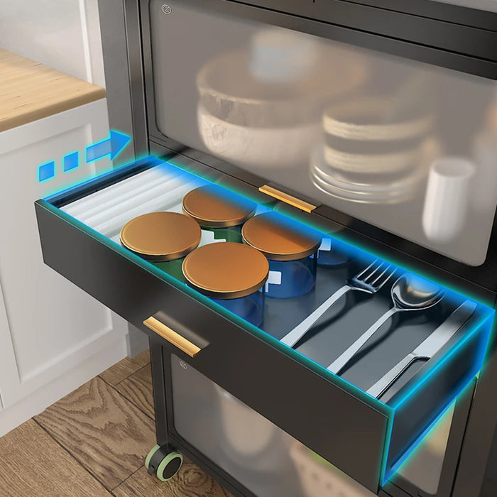 Locker Kitchen Cabinets Livingroom Sideboard Glass Display Hallway Modern Sideboard Showcase Muebles De Cocina Home Furniture