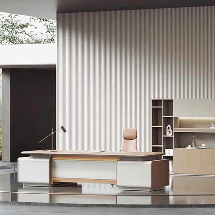 Luxury Nordic Office Table Storage Modern Standing Boss Desk Storage Italian Executive Scrivanie Per Computer Office Furniture