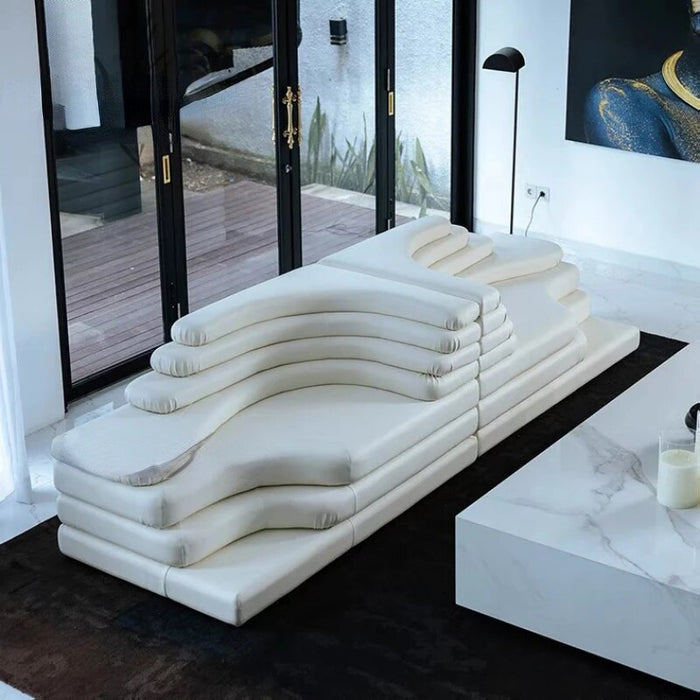 Cozy Lazy Sofas Nordic Set European Leather Home Living Room Sofa Sectional Modular Floor Sofas Para El Hogar Housing Supplies