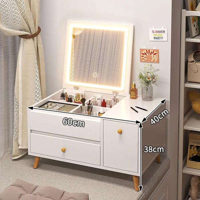 Mirrors Drawer Dressing Table Box Organizer Led Things Dressing Table Orgnaizing Bedroom Living Room Tocador Maquillaje Vanity