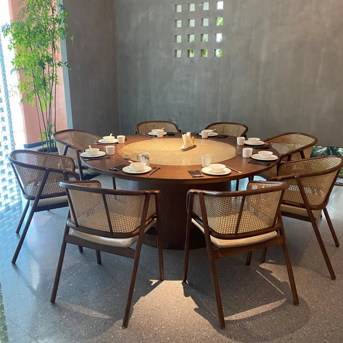Clubhouse Electric Dining Tables Rock Panerock Panel Combination Large Hotel Dining Tables Mesa Comedor Kitchen Furniture QF50DT