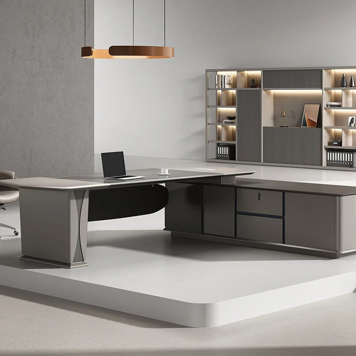 Storage Executive Office Desks Monitor Writing Shelf Organization Converter Computer Study Work Console Bureau Meuble Supplies