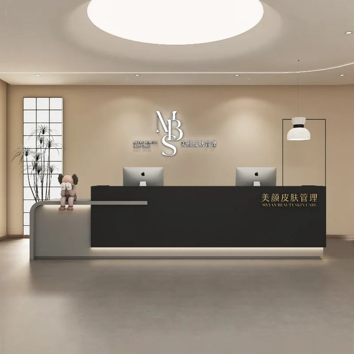 Modern Service Reception Desks Beauty Salon Executive Club Lectern Corner Reception Desks Shop Empfangstheke Luxury Furniture