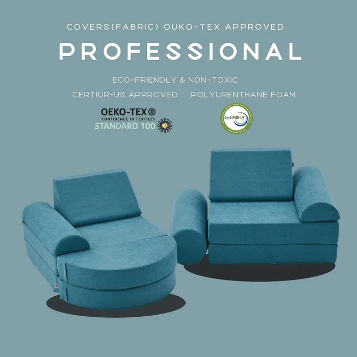 Couch 14PCS Luxury, Floor Sofa Modular Furniture for Adults,Kids, Modular Foam Play Couch Sectional Sofa