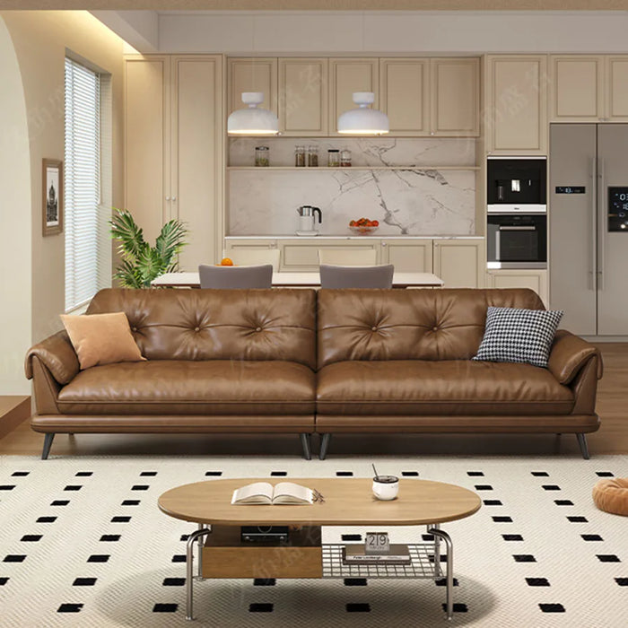 Luxury Living Room Sofas Modern Sectional Europe Living Room Sofas Leather Lazy Confort Recliner Nordic Brown Muebles Home Decor