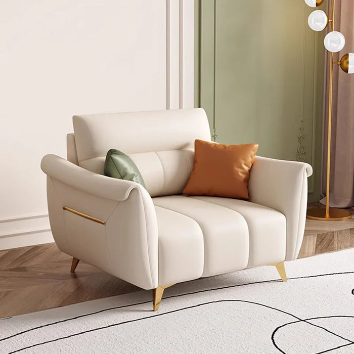 Nordic Leather Lounge Sofa Long Accent Floor Hotel Designer Sofa Hotel Luxury Office Fauteuils De Salon Living Room Furniture