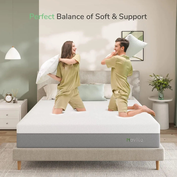 Novilla Queen Size Mattress 12 Inch Cooling Gel Memory Foam Mattress in a Box Foam Mattresses for Cooler Sleep & Pressure Relief