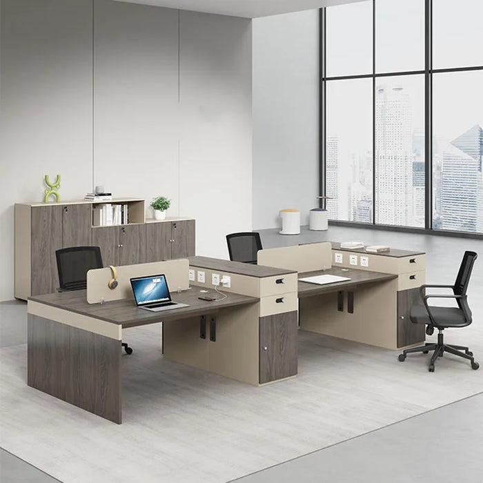 Storage Monitor Office Desk Workbench Writing Meeting Drafting Standing Office Desk Cheap Scrivania Legno Office Furniture HDH
