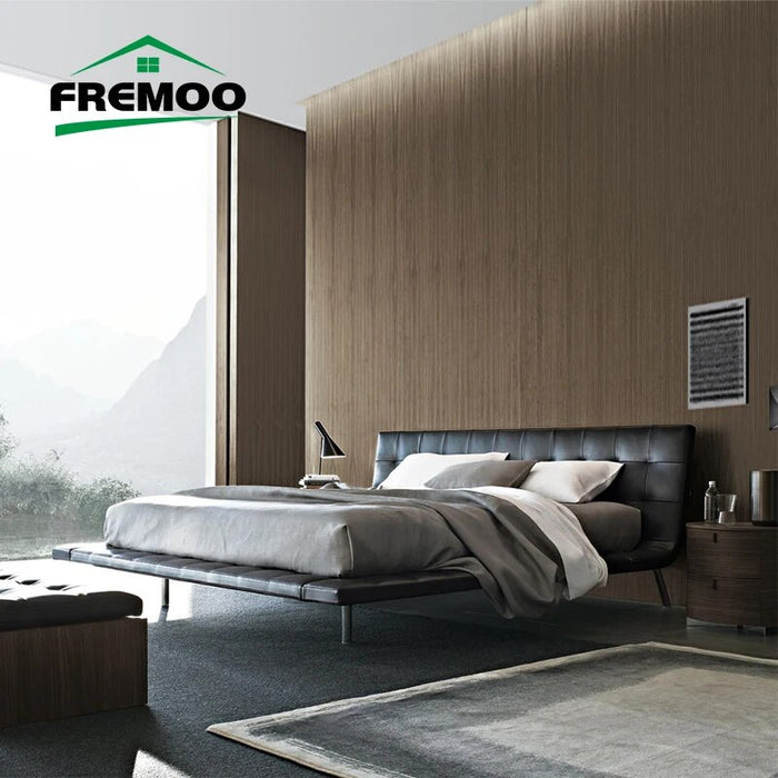 Nordic Italian Genuine Leather Bed Frame Solid Wood Queen Headboard 150 Modern King Size Beds Furniture Villa Cama Matrimonial