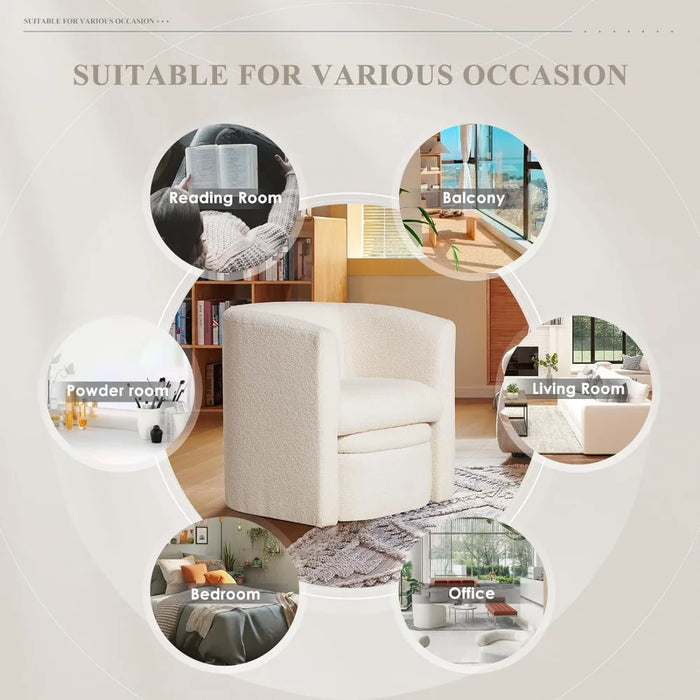 Living room chairs, modern living room bucket shaped cushioned side chairs, living room single person sofa armchairs