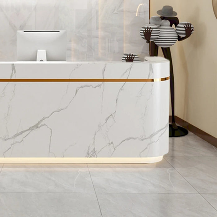 Console Executive Reception Desk Luxury Desktop Modern Service Reception Desk Cashiers Scrivania Per Cameretta Office Furniture