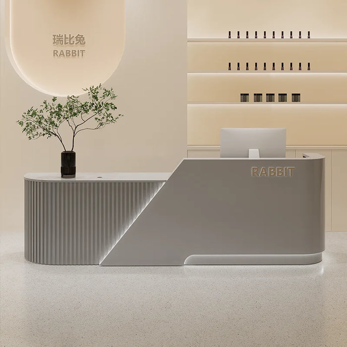 Salon Beauty Reception Desk Front Counter Office Modern Office Reception Desk Cashier Mostrador Recepcion Commercial Furniture
