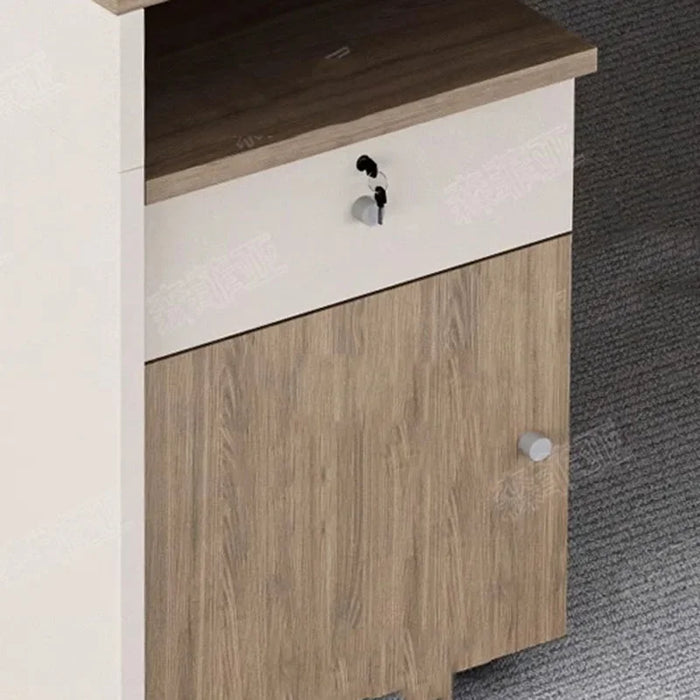 European Bookshelf Office Desk Drawers Setup Storage Standing Computer Desks Executive Luxury Floor Escritorio Modern Furniture