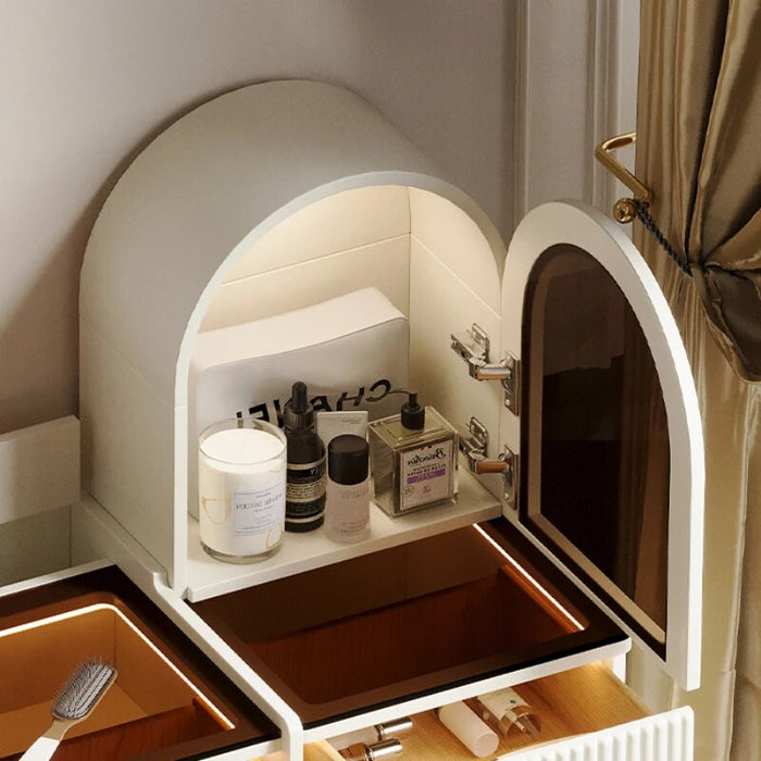 Modern Minimalist Vanity Tables Cream Style Nordic Creative Vanity Tables Luxury Bedroom Tavolo Trucco Home Furniture WZ50VT
