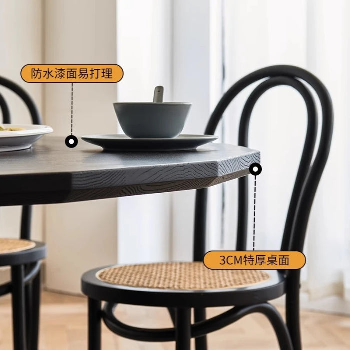 Negotiation Luxury Dining Table Living Room Household Modern Nordic Round Dining Tables Mesa Comedor Restaurant Furniture QF50DT