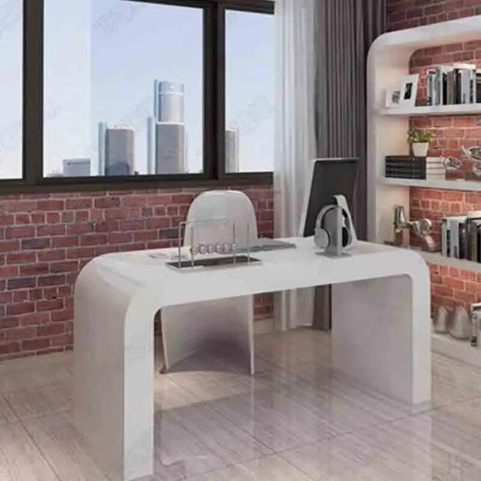 White Reception Office Desks Executive Study Floor Modern Office Desks Writing Conference Scrivania Ufficio Lavoro Furnitures