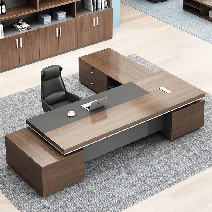 Executive Drawers Office Desk Bedroom Desktop Reception Gaming Office Desk Workbench Scrivania Con Cassetti Home Furniture