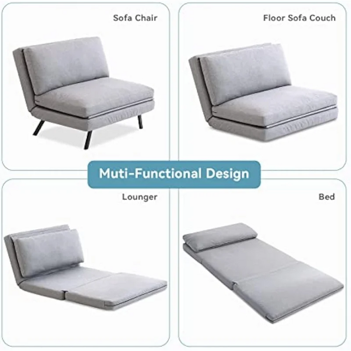 Opoiar futon Sofa Bed Sofabed, Single Grey living room furniture  sofa set living room furniture  home furniture