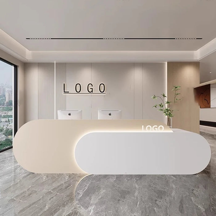 Beauty Salon Office Reception Desk Study Bar Writing Reception Counter Shop Restaurant Escritorios Office Furniture LJ50RT