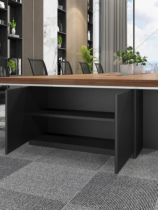 Customized large conference table, long table, chair, office table, minimalist conference table, rectangular strip table for 10