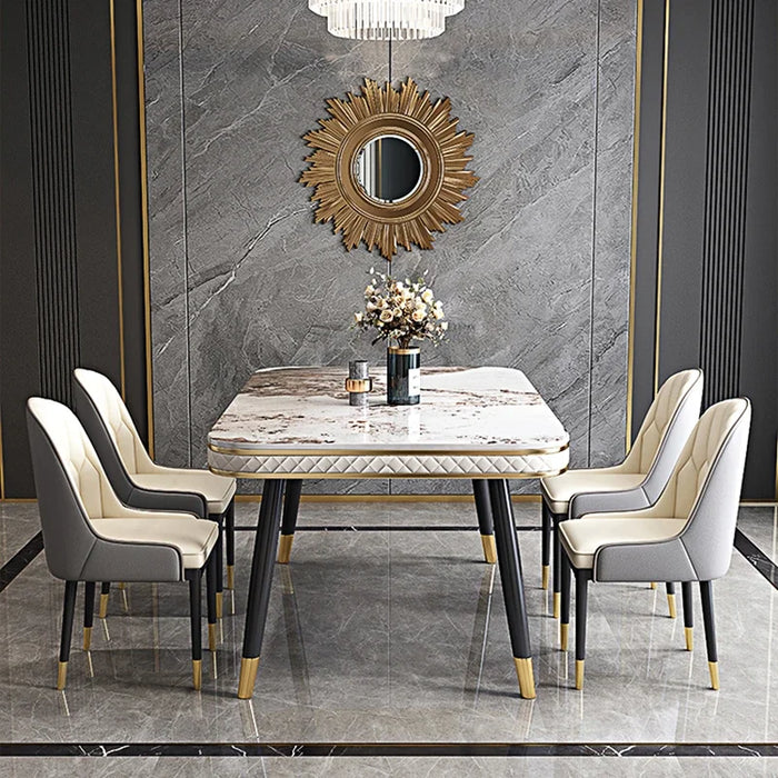 Marble Kitchen Dining Tables Coffee Set Center End Living Room Dinning Table Luxury Modern Mesa Comedor Home Furniture WSW40XP