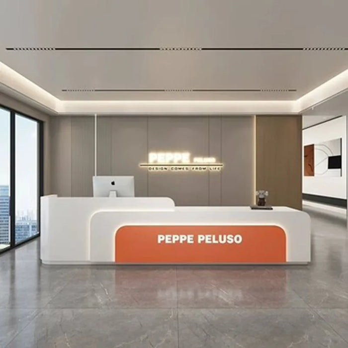 Register Commercial Reception Desks Front Church Hospital Club Computer Reception Desks Modern Escritorio Reception Furniture