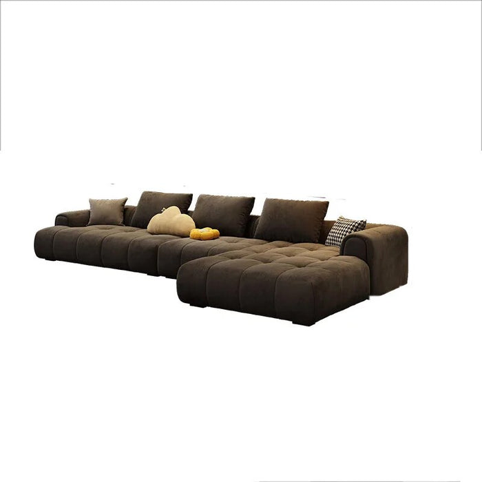 L Shape Adults Living Room Sofa Italian Luxury Nordic Couch Set Living Room Sofa Wood Legs Modern Divani Soggiorno Furnitures