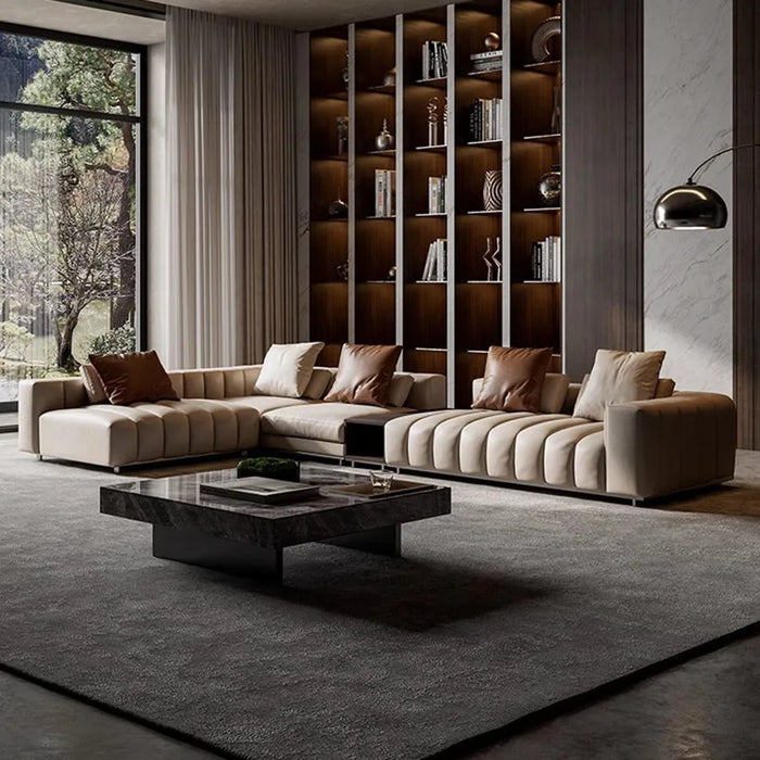 Luxury Beige Living Room Sofas Fabric Family Modern Sectional Living Room Sofas Velvet Confort Hotel Bedroom Muebles Furniture