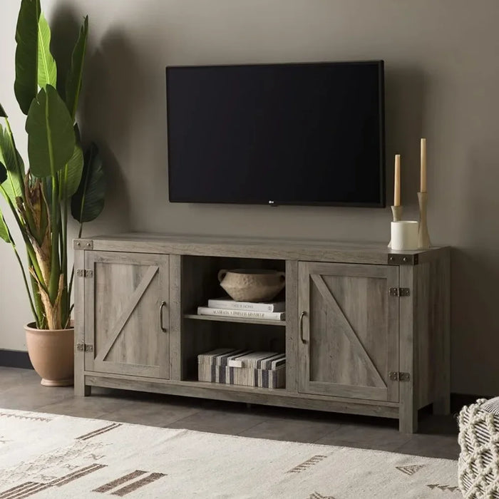 58 Inch Tv Stand Living Room Furniture for Modern Tv Grey Cabinet Table Luxury Console Cabinets Home