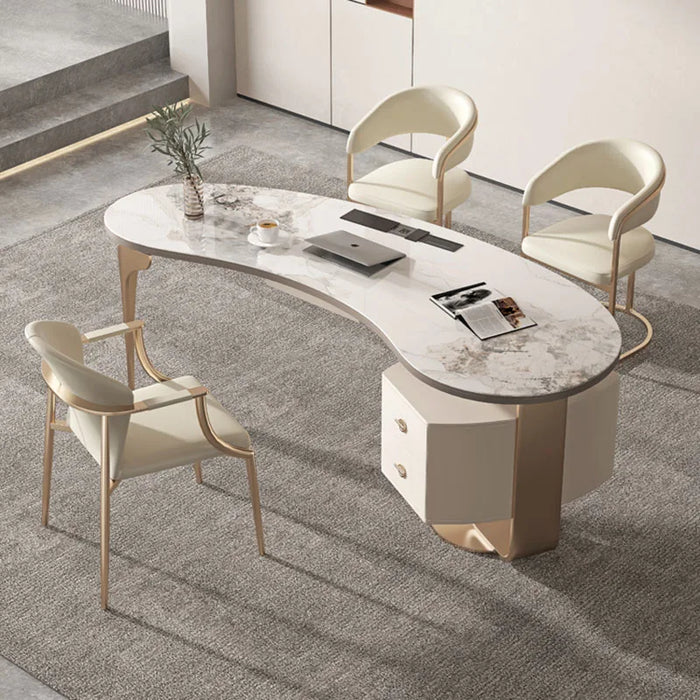 Reception Office Desk Organizer Drawers Storage Desktop Work Table Mainstays Console Coffee Scrivania Ufficio Lavoro Furniture