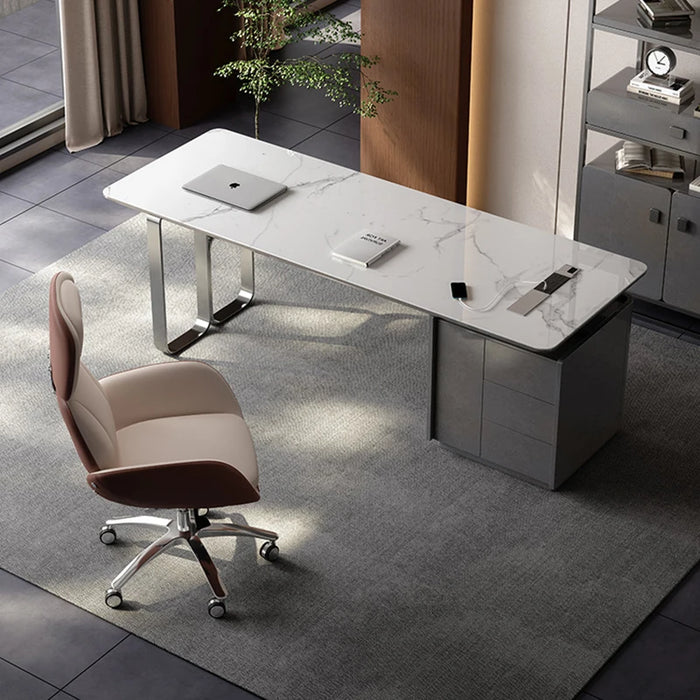 Italian Creative Desk Tables Minimalist Executive Studio Large Storage Office Desk Standing Mesa Escritorio House Furniture