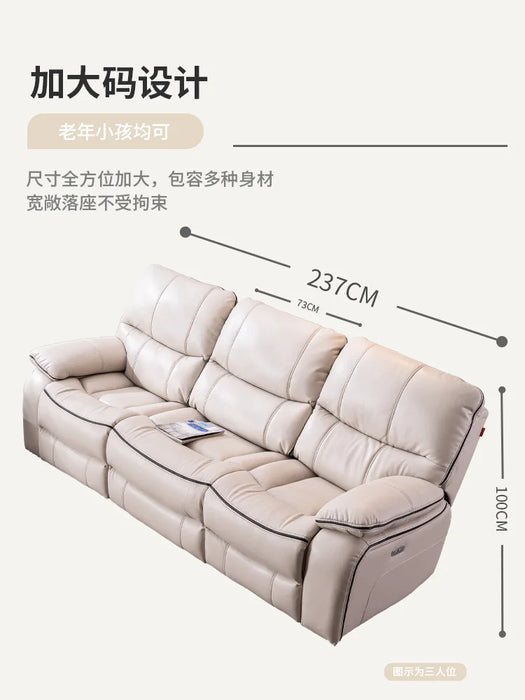 Electric Living Room Modern Simple Small Apartment Double Three Multi-Functional Sofa Recliner